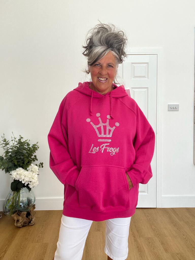 Pink crown hoodie