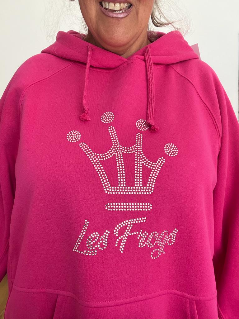 Pink crown hoodie