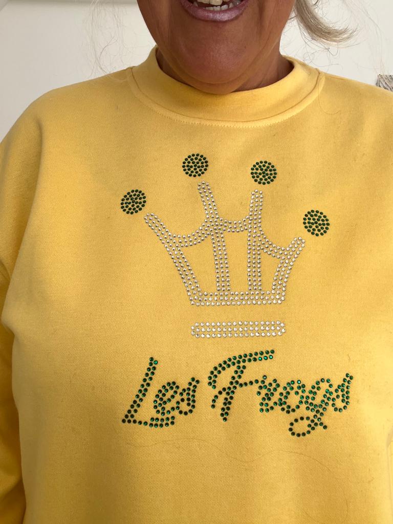 Yellow crown sweatshirt