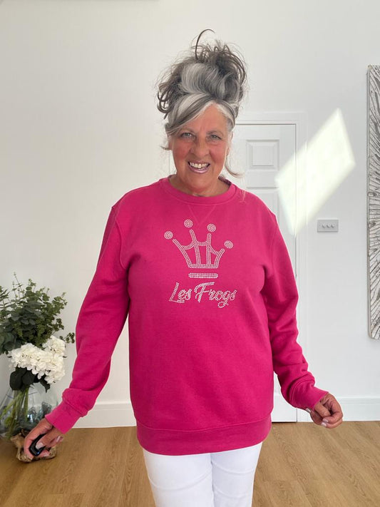 Pink crown sweatshirt