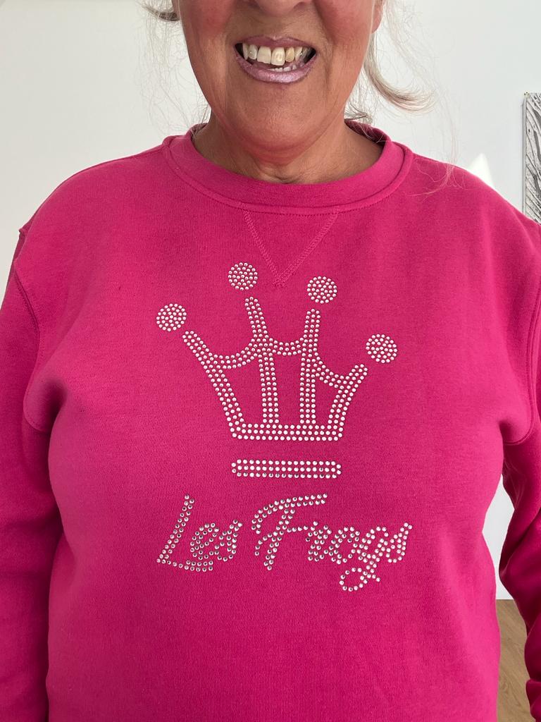 Pink crown sweatshirt