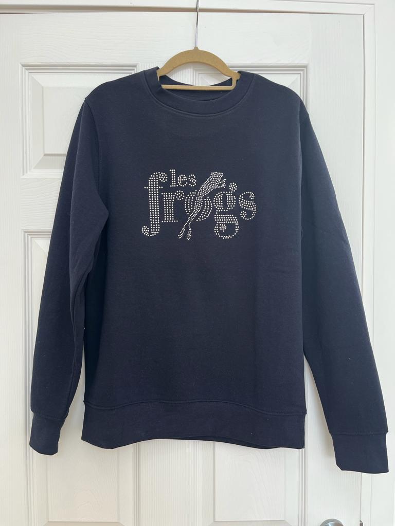 Navy leaping frog sweatshirt