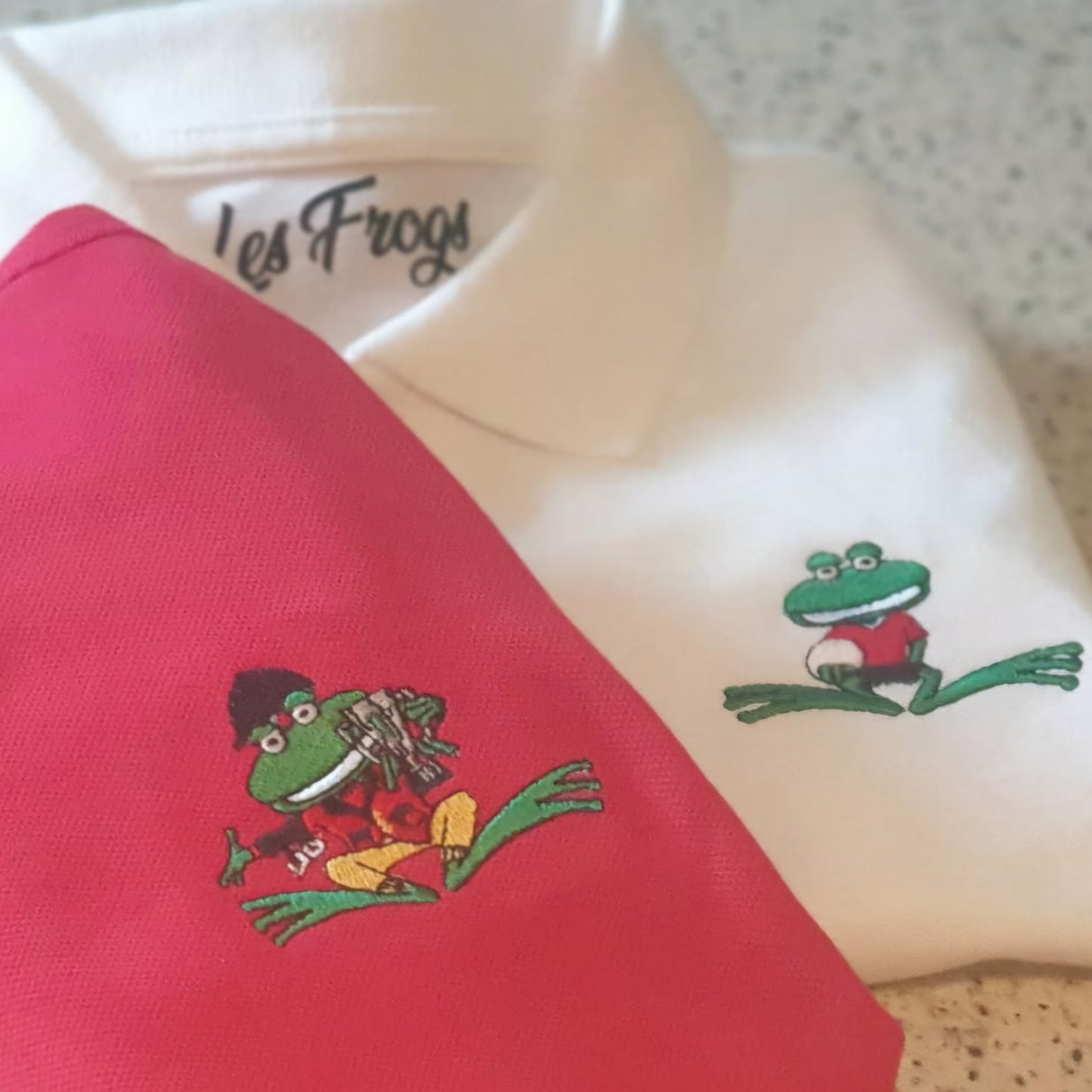 Kids Football frog polo shirt