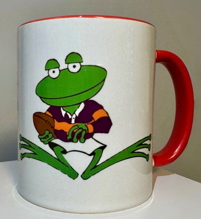 Rugby frog mug