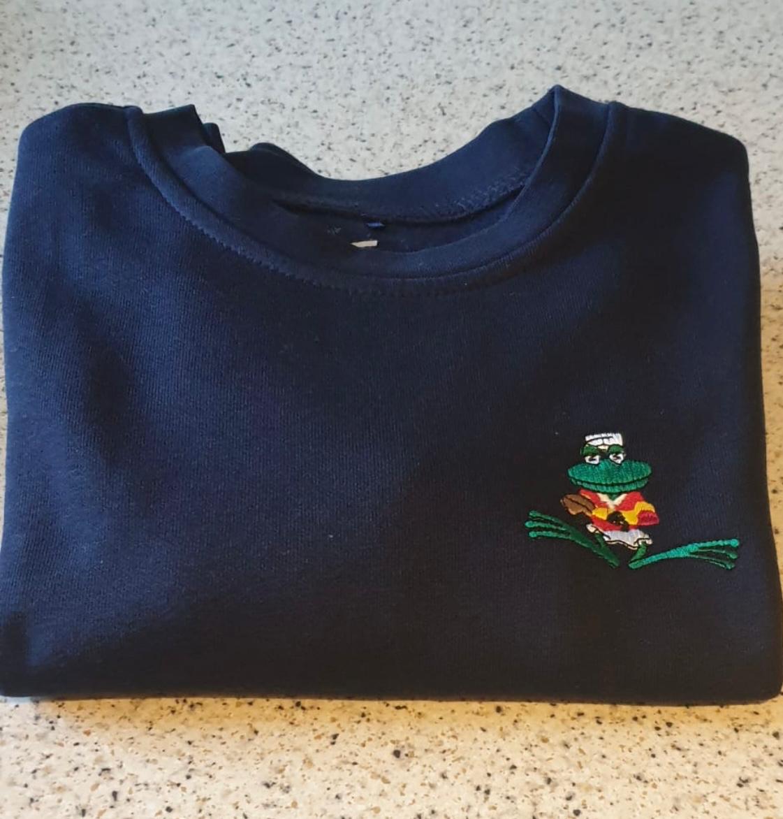 Kids Cricket frog sweatshirt